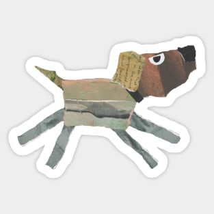 Dog, Let's Go For A Walk! Sticker